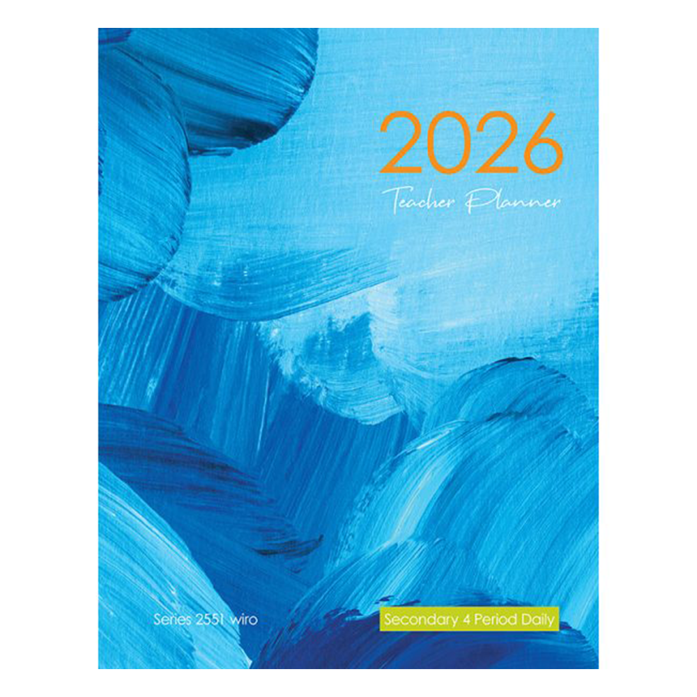 Createl Secondary 4 Period Daily Planner Wiro Bound 2026
