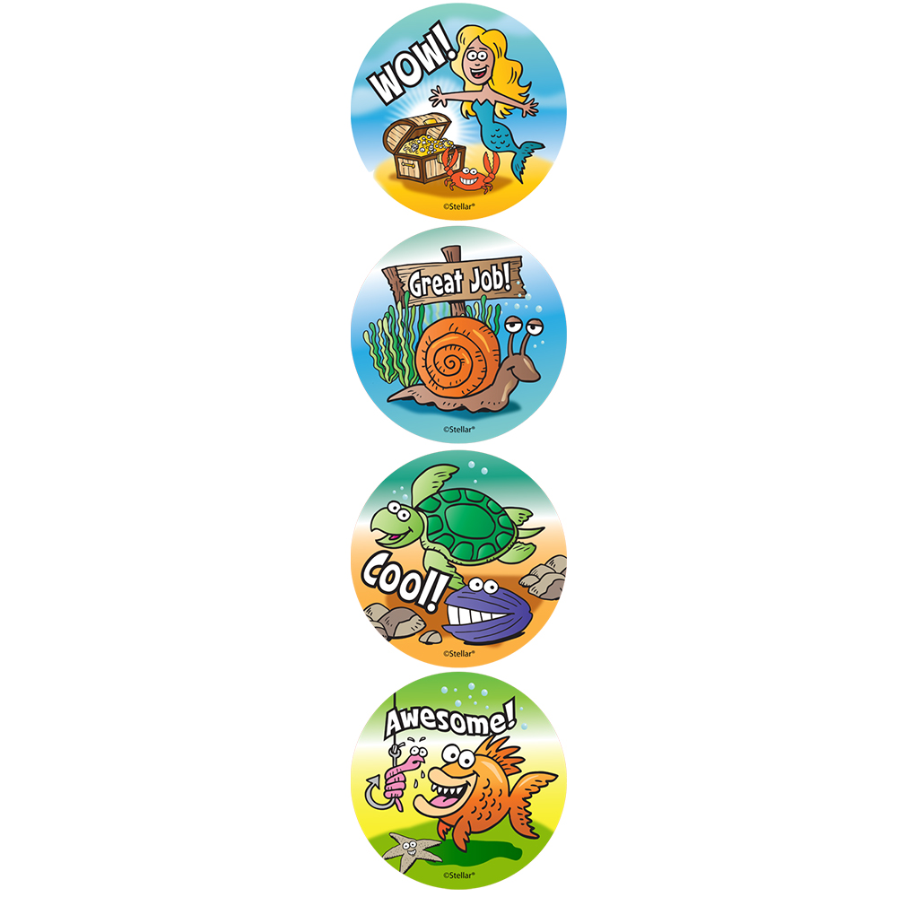 Stellar Merit Stickers - Ocean Fun
