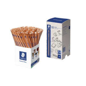 Staedtler Natural Graphite 2B Pencil - Cup of 100