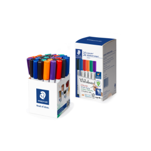 Staedtler Lumocolor Whiteboard Compact Marker Bullet Point Assorted - Cup of 32