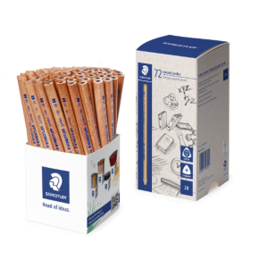 Staedtler Natural Jumbo Triangular Pencil 2B - Cup of 72