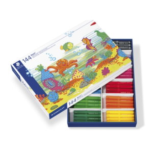 Staedtler Noris Jumbo Colouring Markers - class pack of 144 assorted colours