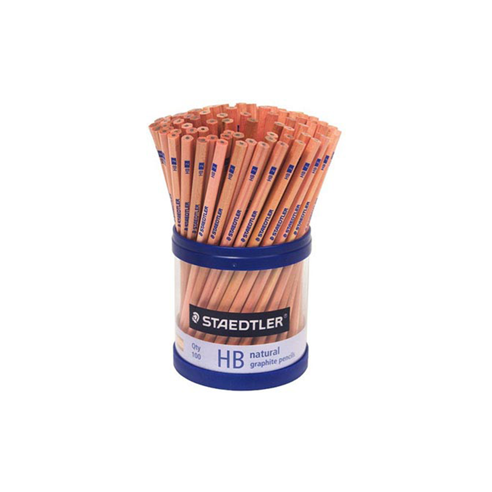 Staedtler Natural Graphite HB Pencil Cup Of 100 LJ Harper