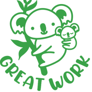 Merit Stamp - Great Work - Koala