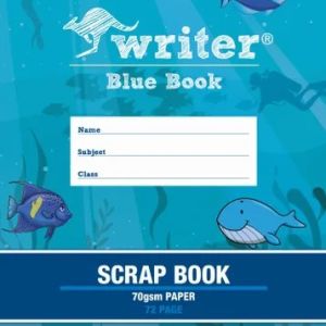Writer Premium Blue Book Scrapbook 72pg board cover