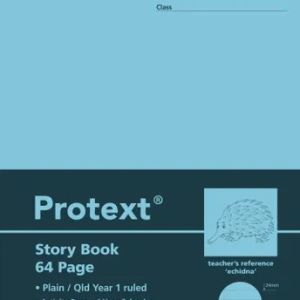 Protext 64pg Story Book QLD ruled Year 1 + margin - Echidna