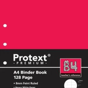 Protext Premium A4 Binder Book ruled 8mm 128pg + margin - B4