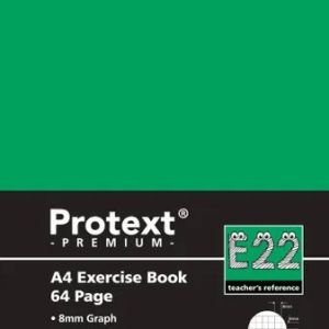 Protext Premium A4 Exercise Book 8mm Grid 64pg - E22