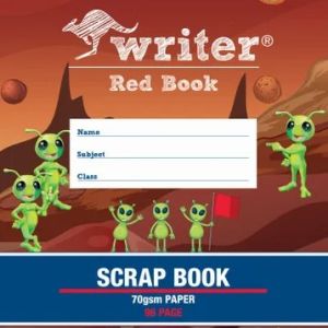 Writer Premium Red Book Scrapbook 96pg board cover