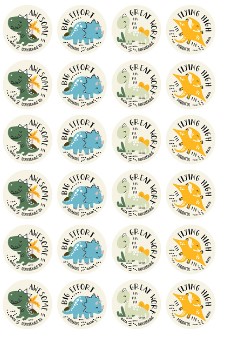 Merit Stickers - Dinosaurs (Pack of 96)