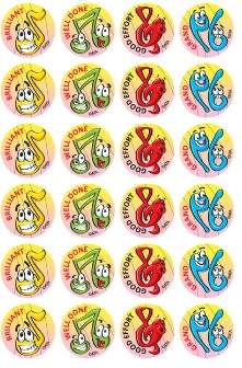 Merit Stickers - Music (Pack of 96)