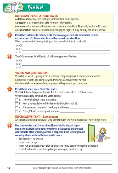 Targeting Writing Skills 6.12