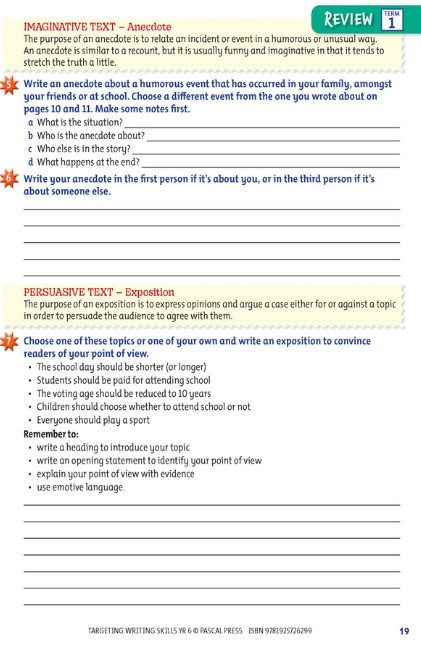 Targeting Writing Skills 6.13