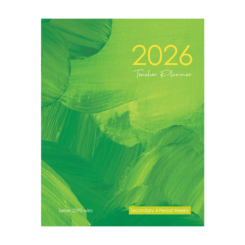 Createl Secondary 4 Period Weekly Planner Wiro Bound 2026